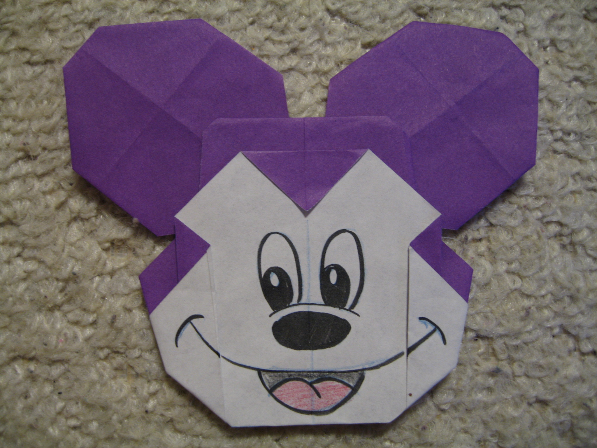 ミッキーマウスの作り方 折り紙作家 自称 あみごりの折り紙ルーム