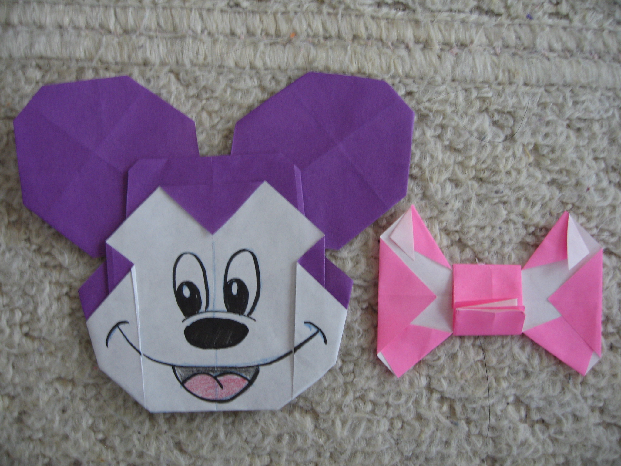 ミニーマウスの作り方 折り紙作家 自称 あみごりの折り紙ルーム