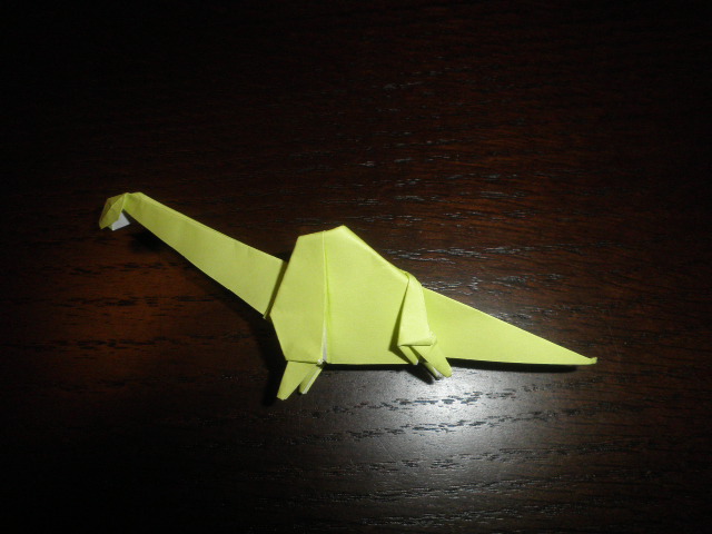 ブラキオサウルス 折り紙作家 自称 あみごりの折り紙ルーム